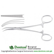 Dandy Haemostatic Forceps Laterally Curved Stainless Steel, 14.5 cm - 5 3/4"